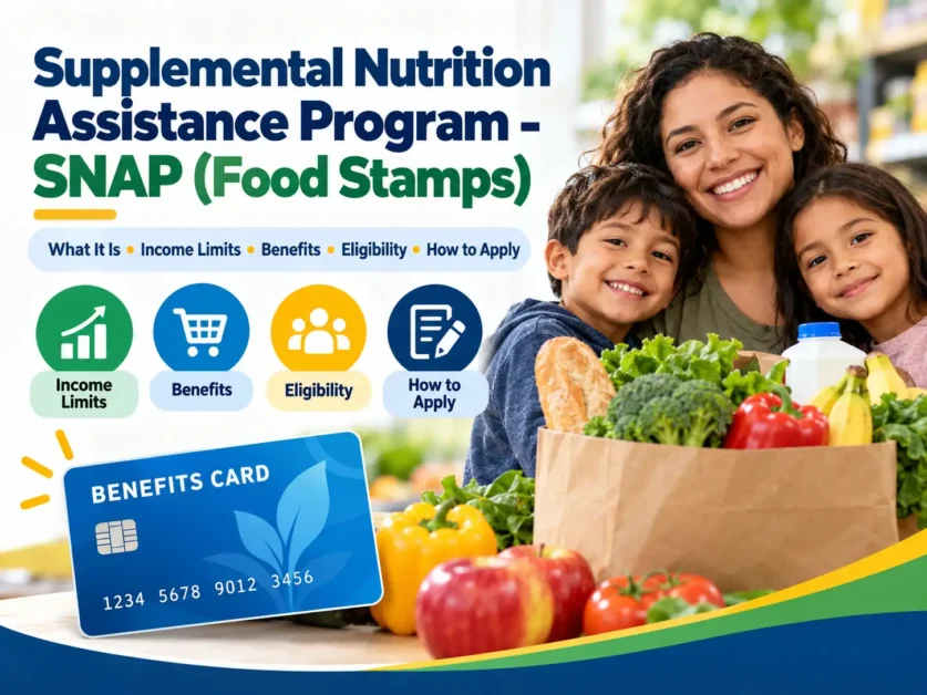 Supplemental Nutrition Assistance Program - SNAP (Food Stamps) What it is, Income Limits, Benefits, Eligibility & How to Apply