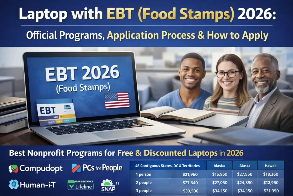 Free Laptop with EBT (Food Stamps) Official Programs, Application Process & How to Apply