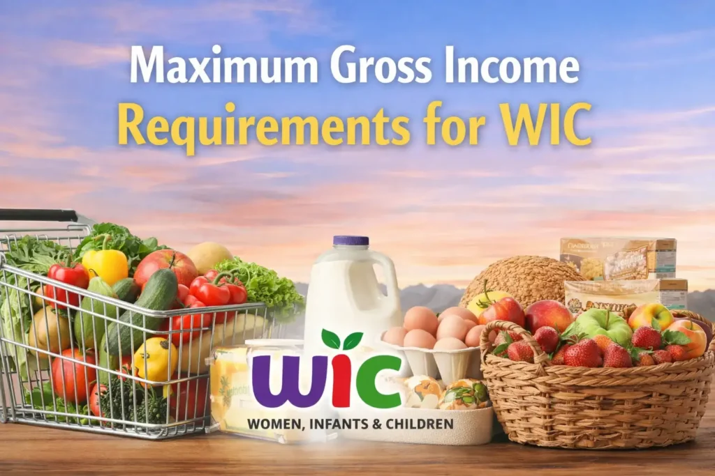 Maximum Gross Income Requirements for WIC