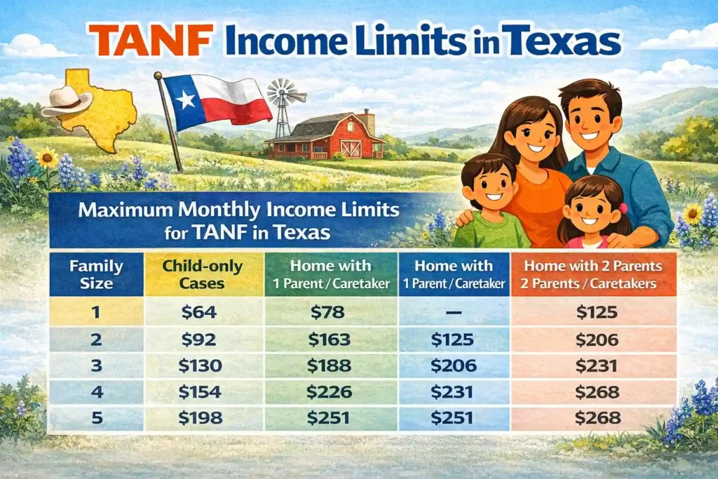 TANF Income Limits in Texas