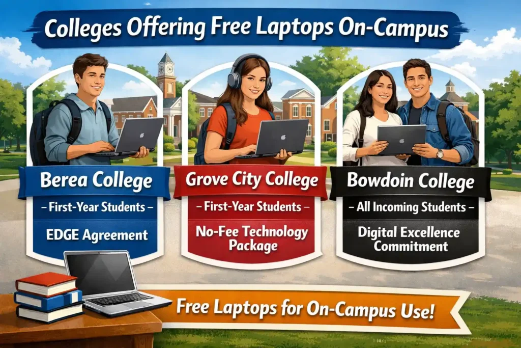 Colleges Offering Free Laptops On-Campus