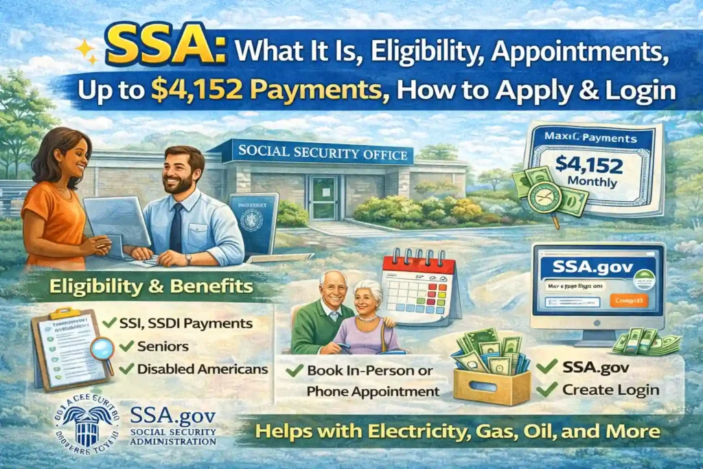 SSA: What It Is, Eligibility, Appointments, Up to $4,152 Payments, How to Apply & Login