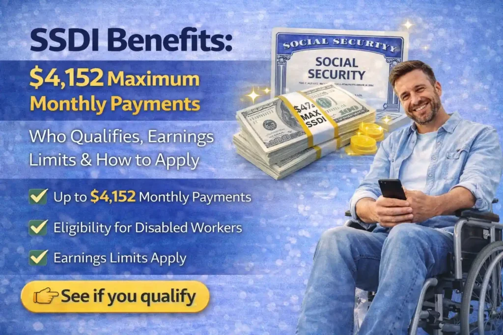 SSDI: What it is, $4,152 Maximum Monthly Payments, Who Qualifies, Earnings Limits & How to Apply