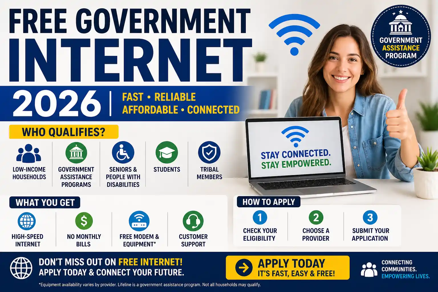 Free Government Internet: Eligibility, Providers & How to Apply