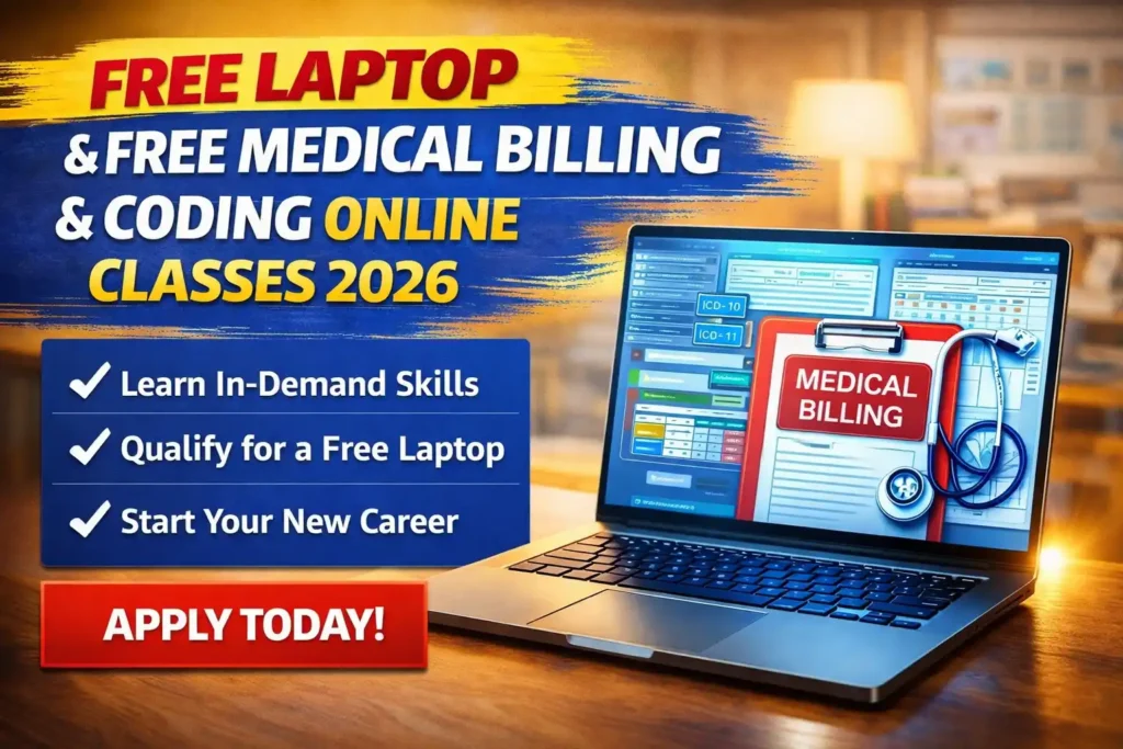 Free Laptop with Medical Billing & Coding Online Classes 2026
