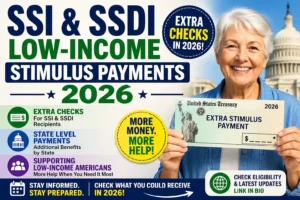 SSI & SSDI Low-Income Stimulus Payments 2026: Extra Checks, Eligibility & State Level Payments