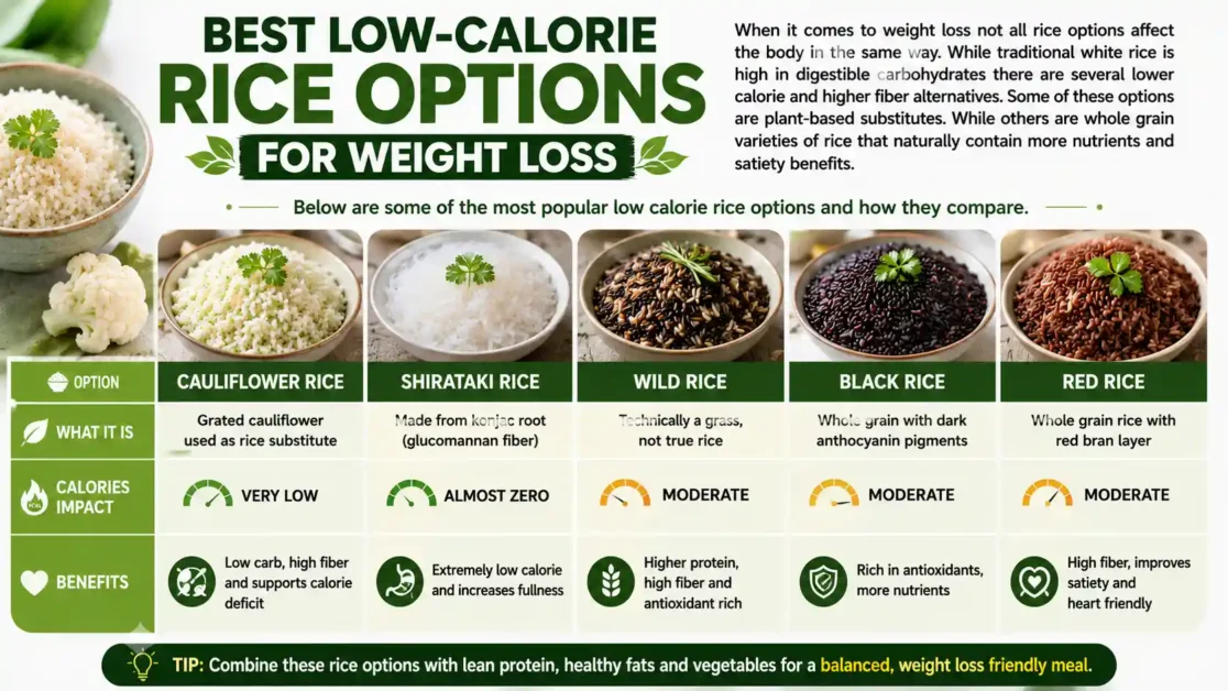 Best Low-Calorie Rice Options for Weight Loss