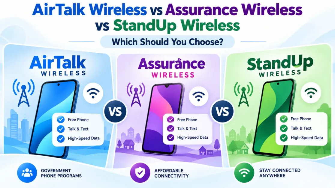 AirTalk Wireless vs Assurance Wireless vs StandUp Wireless: Which Should You Choose?